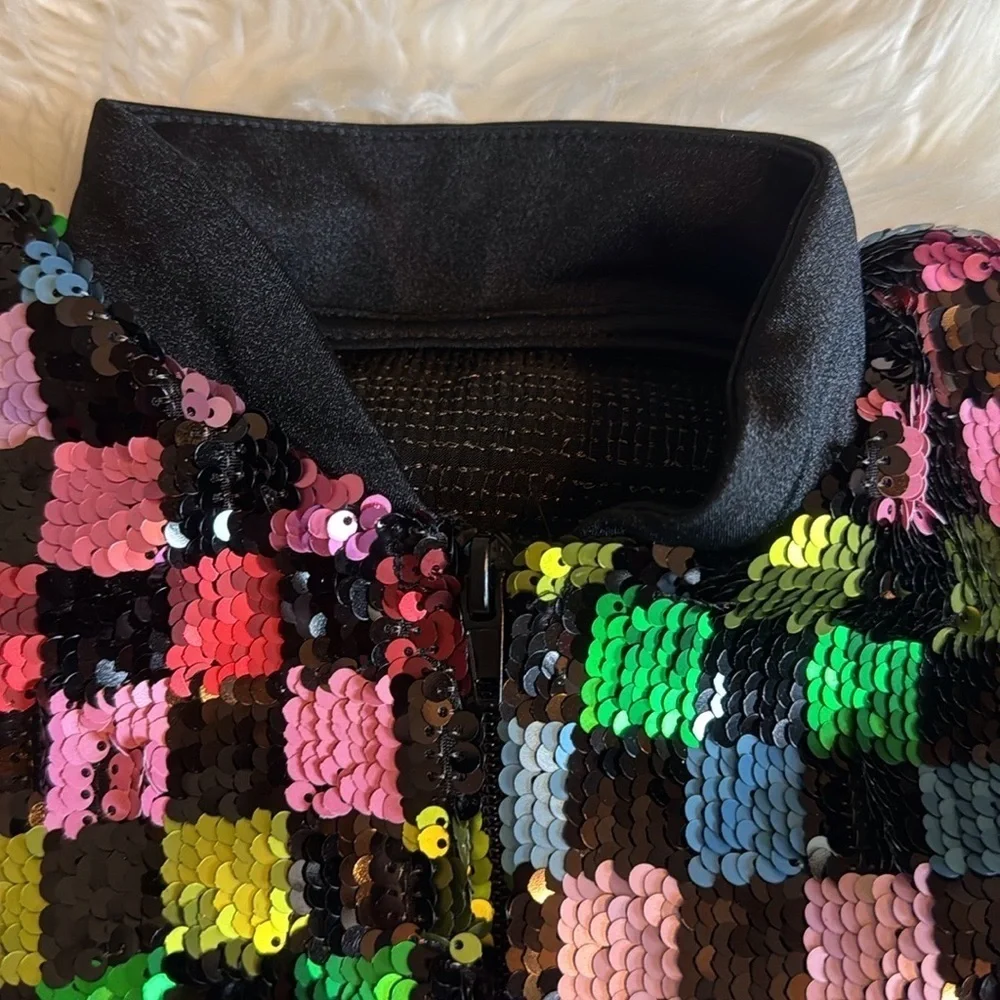 Weissman Studio Exclusive Confetti dance dress with sequin vest & scrunchie